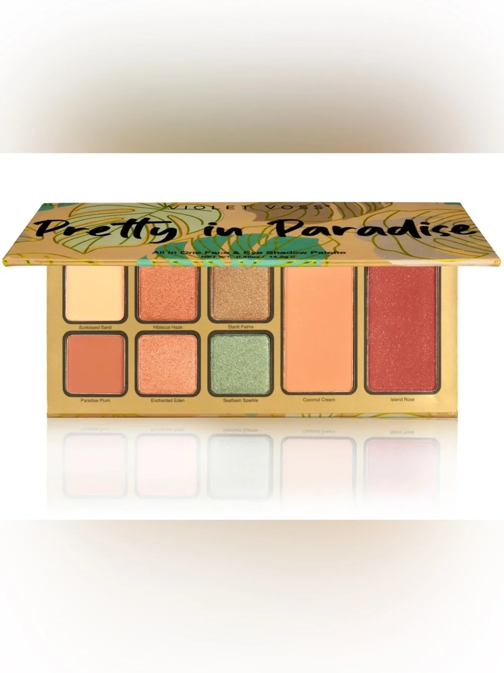 Violet Voss Pretty In Paradise Face & Eyeshadow Palette- warm, tropical, vibrant